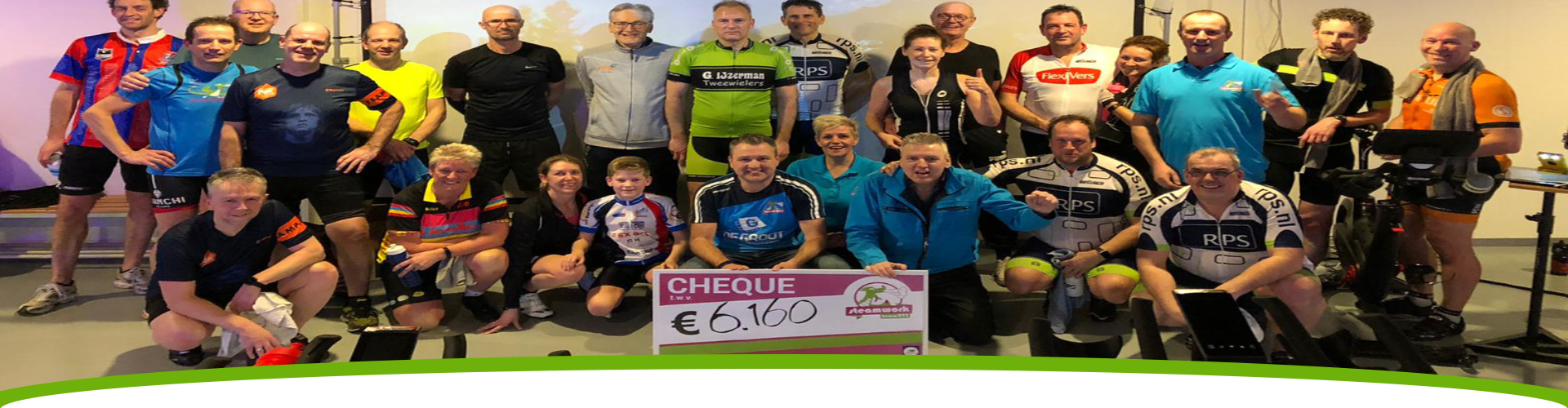 Spinningestafette levert € 6160,- op