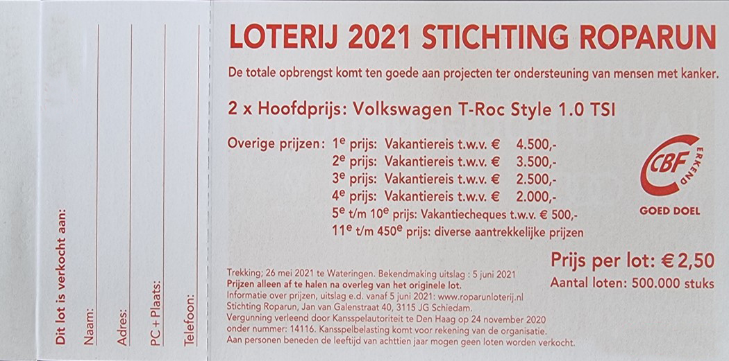 Koop een Roparun Lot
